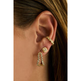 Adama Infinity Prong-set Brilliant-cut Diamond Hoops