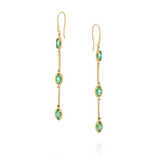 Hera Earrings - Emerald