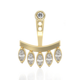 Marquises Diamonds Ear Jacket