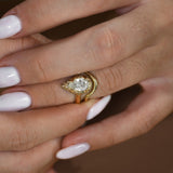 Rosa Pear Cut Diamond Engagement Ring
