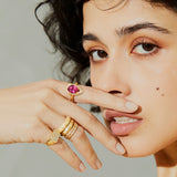 Mystic Eden Ring- Pink Tourmaline