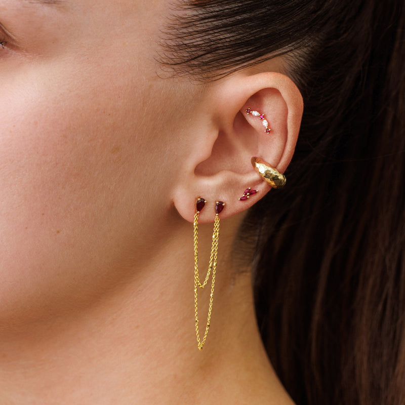 Ella Earring - Ruby