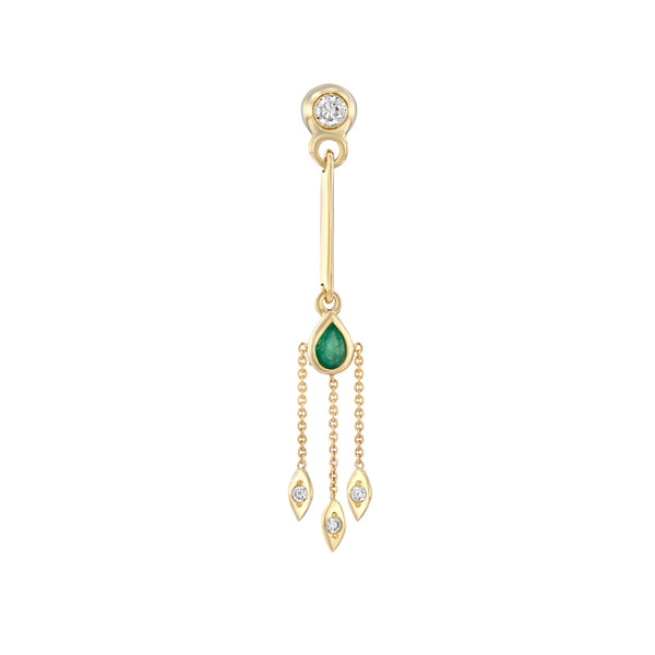 La La Earrings - Emerald