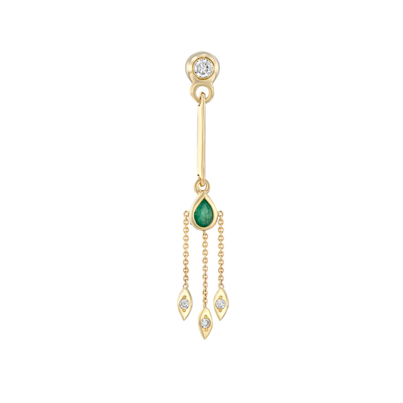 La La Earrings - Emerald