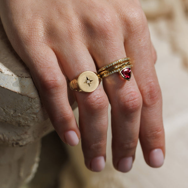 Compass Signet Ring