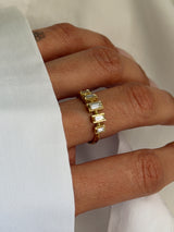 Milky Way Baguette Diamond Ring