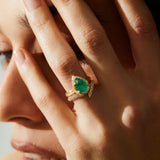 Mini Mystic spell Ring- Emerald