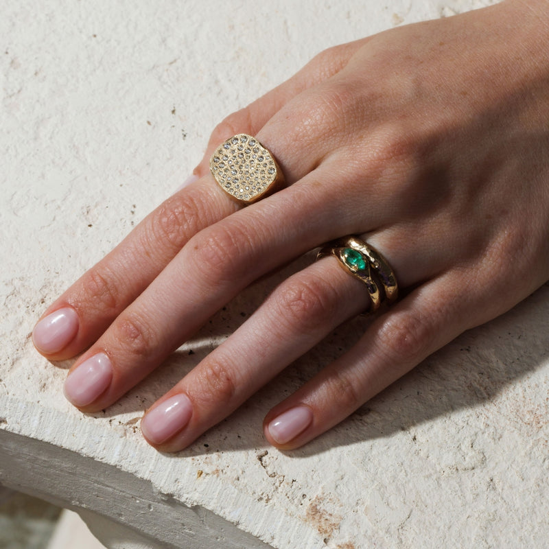 Mystic eden marquise Ring- Emerald