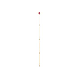 Tyra ruby and diamond chain earring in 14K gold with delicate gold chain
