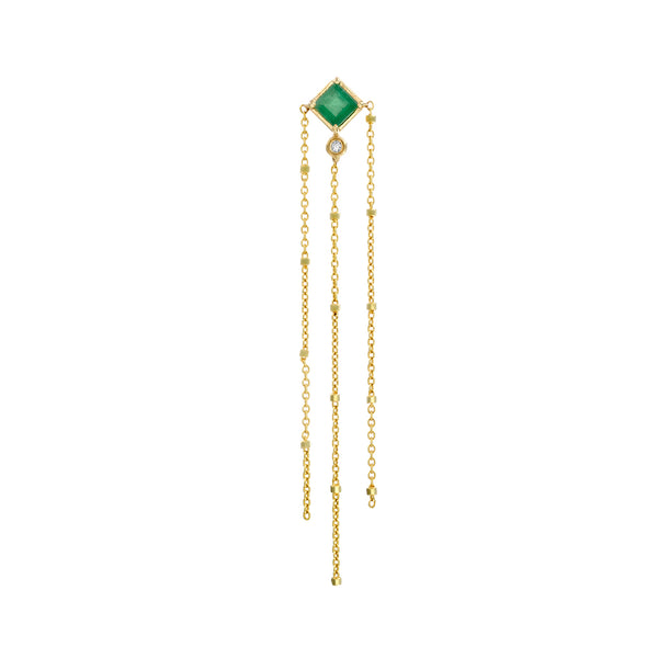 Princess Rosa Emerald Earring