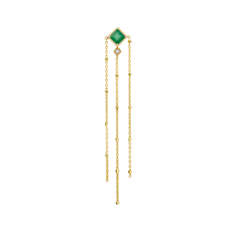 Princess Rosa Emerald Earring