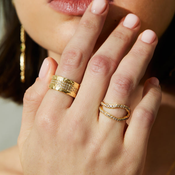 Adama Pave Diamonds Ring