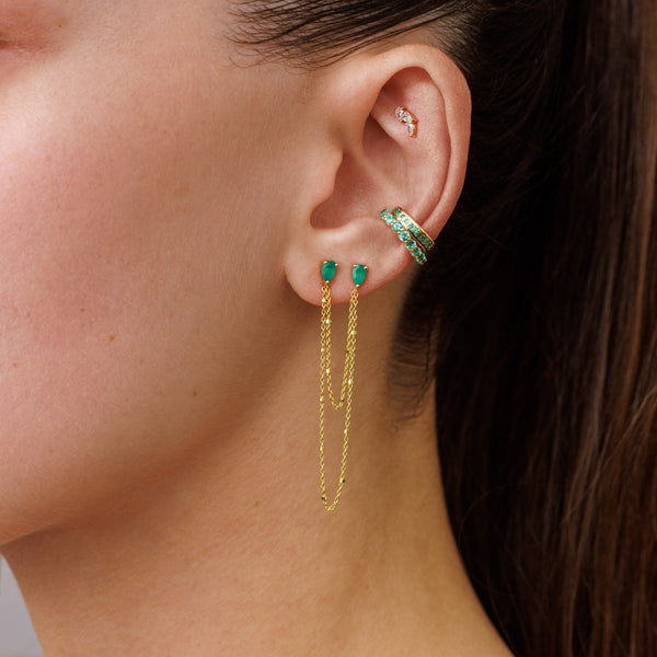 Ella Earring - Emerald