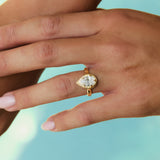 Rosa Pear Cut Diamond Engagement Ring