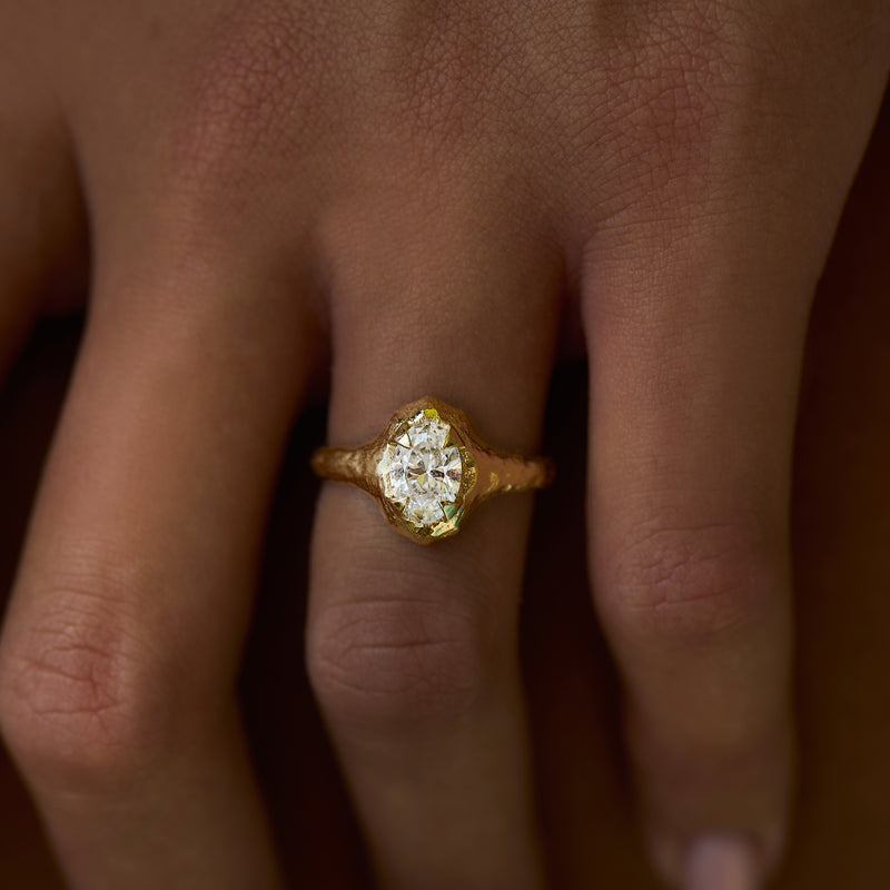 Mystic Temple Engagement Ring