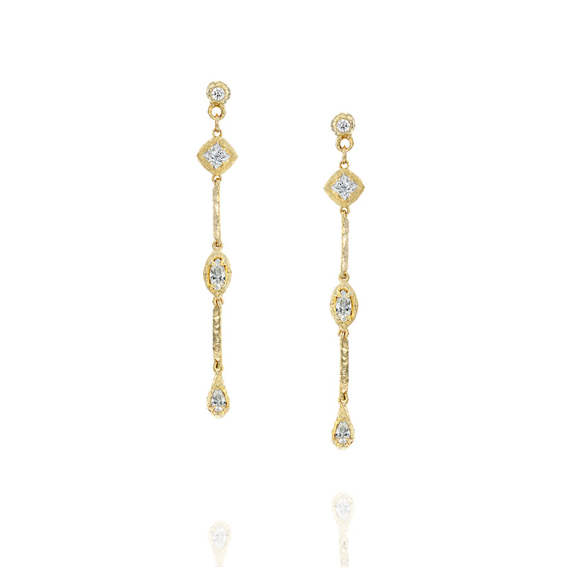 Athena Earrings - Diamonds