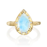 Gold Eden Ring - Moonstone