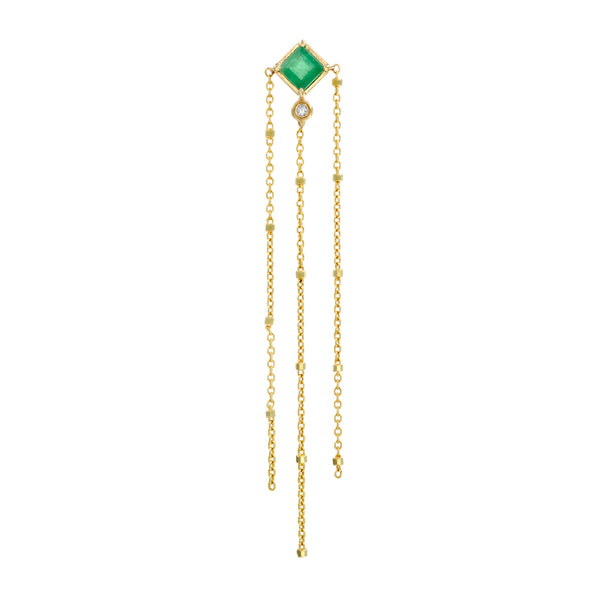 Princess Rosa Emerald Earring