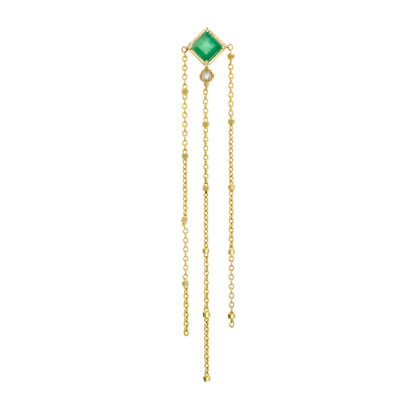 Princess Rosa Emerald Earring