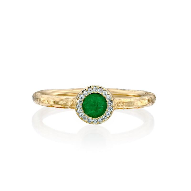 Hadar Ring- Emerald And Diamonds