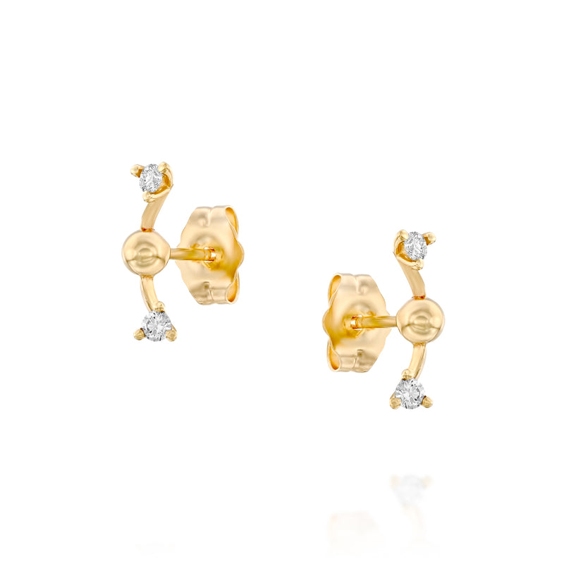 Libra studs- Diamonds