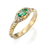 Mystic eden marquise & diamonds Ring- Emerald