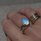 Gold Eden Ring - Moonstone