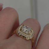 Mystic cushion Diamond Ring