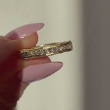 Adama Valley One-line Ring - Diamonds