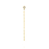 Princess Long Ball Diamond Earring
