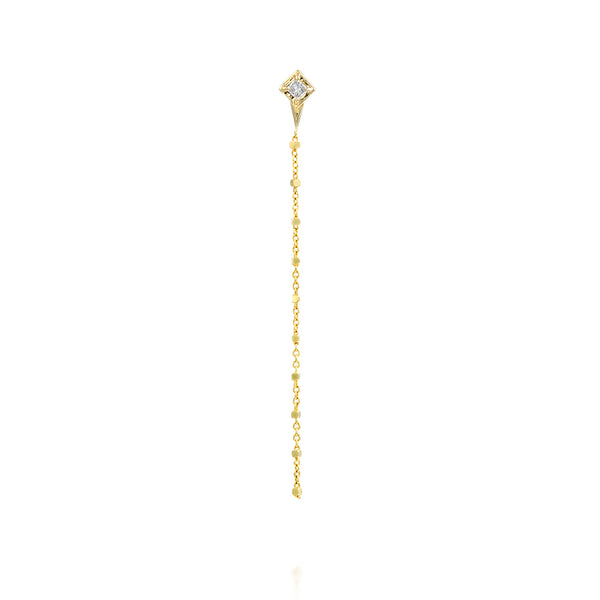 Princess Long Ball Diamond Earring