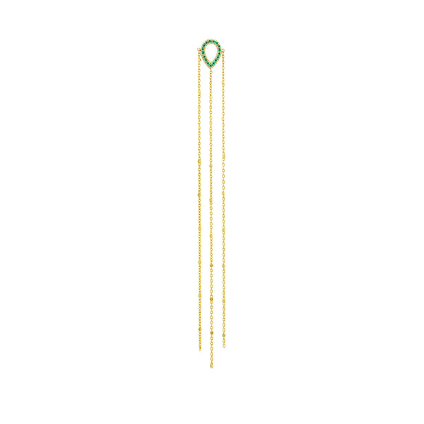 Rosa Emerald Earring