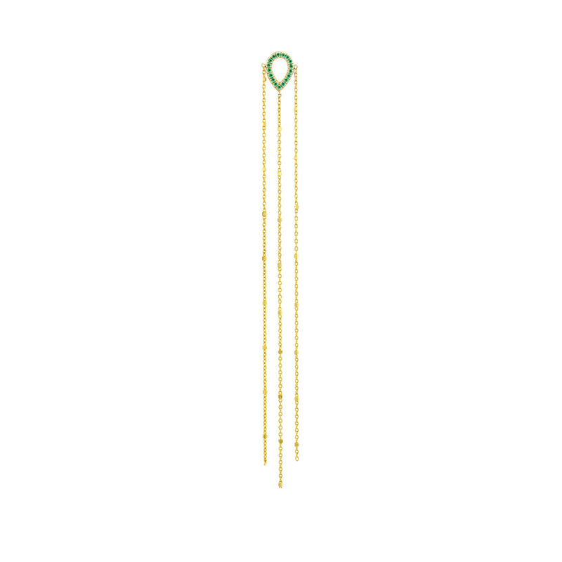 Rosa Emerald Earring