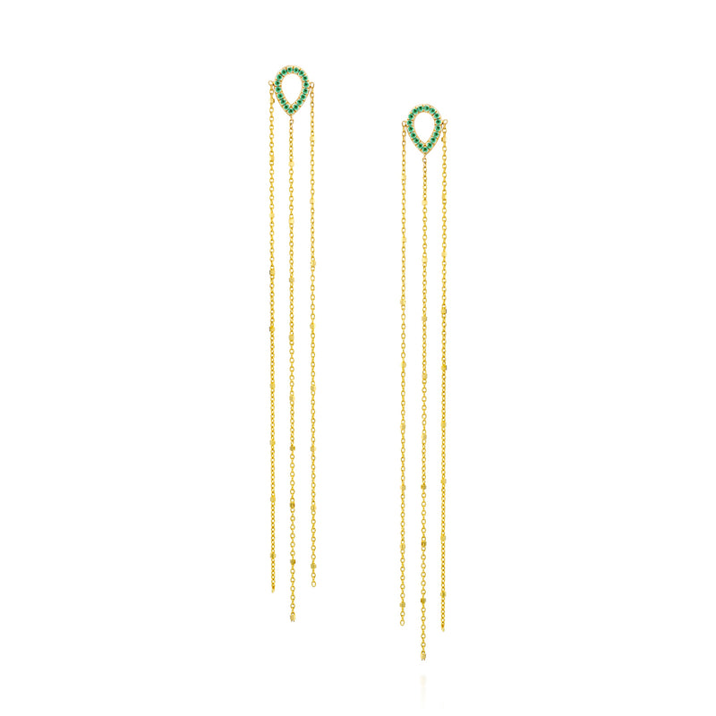 Rosa Emerald Earring