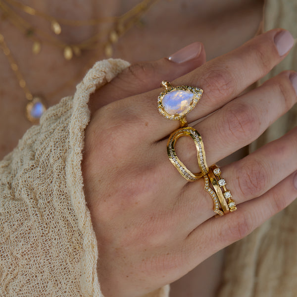 Mystic Eden Ring- Moonstone