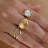 Cushion Ring - Moonstone