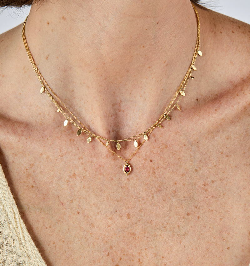 Hera Necklace- Pink Tourmaline