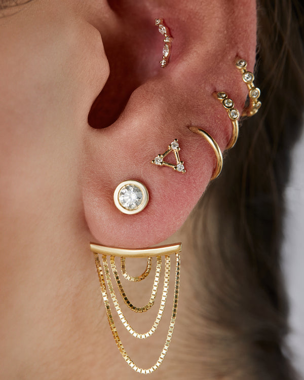 Miniature Diamond Hoop