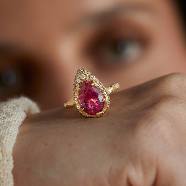 Mystic Eden Ring- Pink Tourmaline