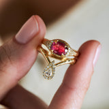 Mystic spell Oval Ring- Pink Tourmaline