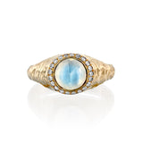 Zohar signet Ring- Moonstone