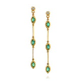 Hera earrings - emerald - Danielle Gerber Freedom Jewelry