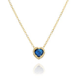 Baby Inanna Necklace - Labradorite & Diamonds - Danielle Gerber Freedom Jewelry