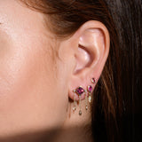 Shakti Earring & Pink Tourmaline  - one of a kind - Danielle Gerber Freedom Jewelry