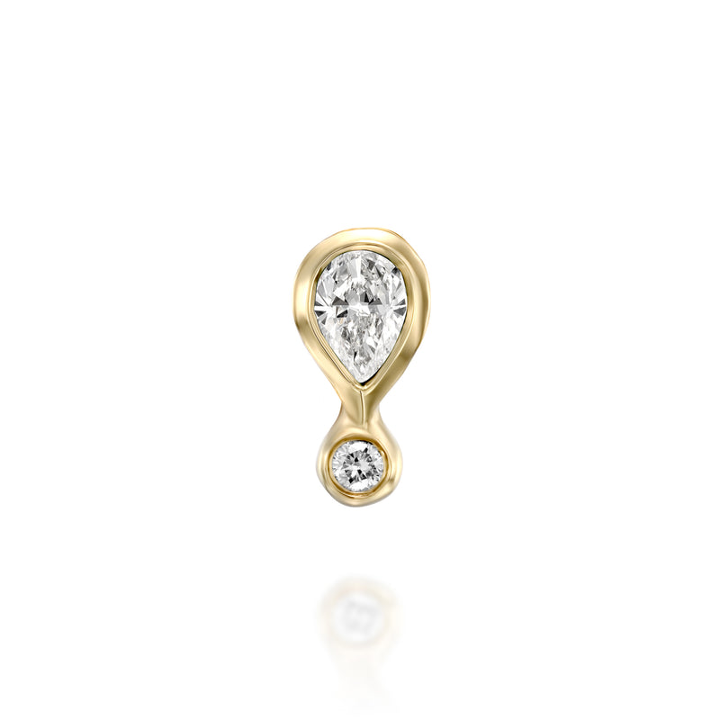 Jolene earring - White Topaz & diamond