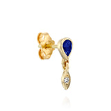 Pear stud & hanging marquise - Sapphire
