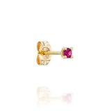 Marquise stud - Ruby