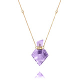 potion bottle - Amethyst diamond - 14K gold - Danielle Gerber Freedom Jewelry