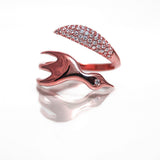 Phoenix Ring & Pave diamonds - Danielle Gerber Freedom Jewelry