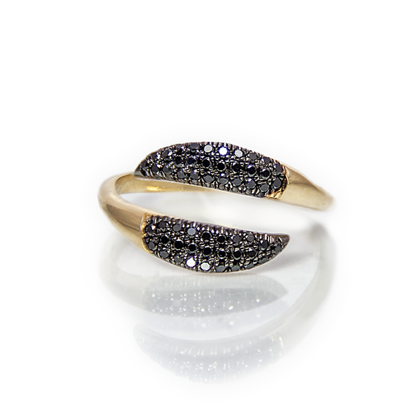 Tails Ring - black - Danielle Gerber Freedom Jewelry